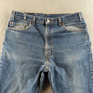 Vintage Y2K Levis Jeans 38 (Fits 34x30) Blue Faded 505 Straight Grunge Skater